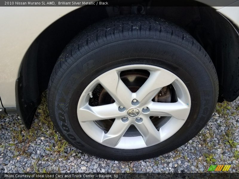 Brilliant Silver Metallic / Black 2010 Nissan Murano SL AWD