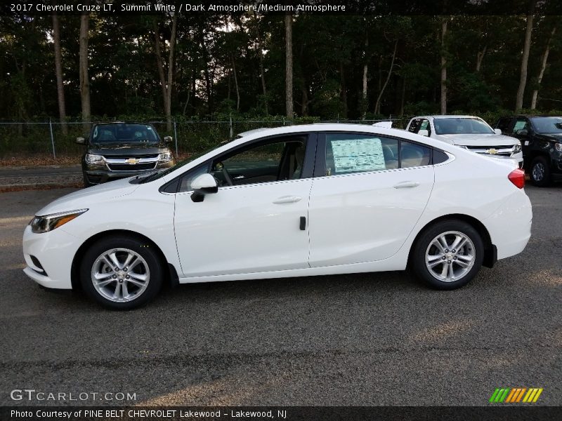 Summit White / Dark Atmosphere/Medium Atmosphere 2017 Chevrolet Cruze LT