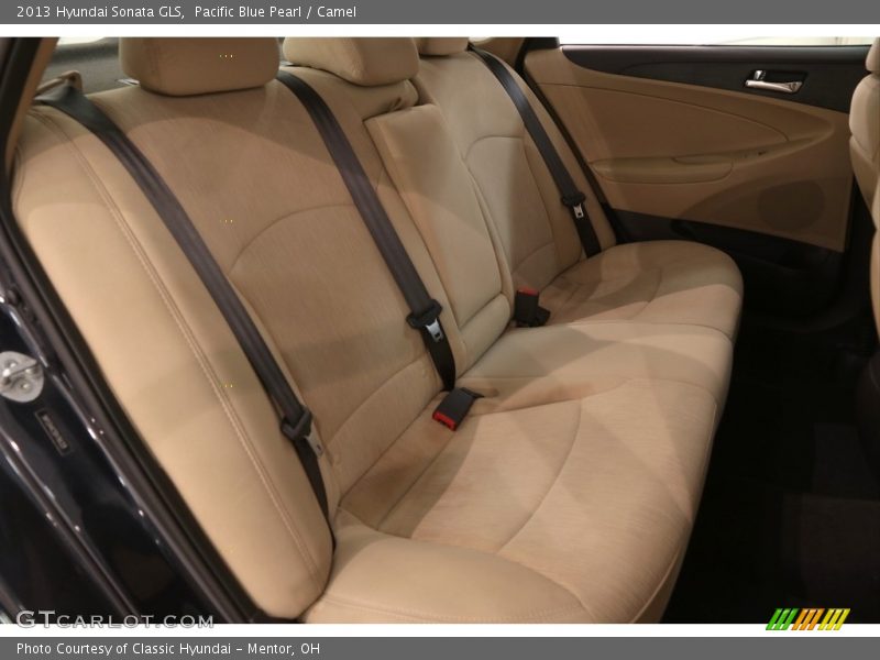 Pacific Blue Pearl / Camel 2013 Hyundai Sonata GLS