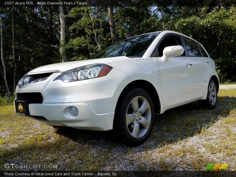 White Diamond Pearl / Taupe 2007 Acura RDX