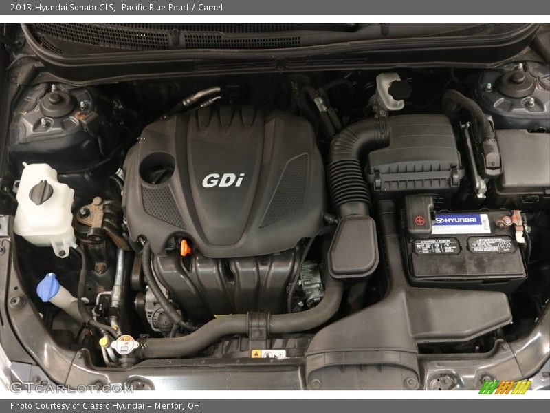 Pacific Blue Pearl / Camel 2013 Hyundai Sonata GLS