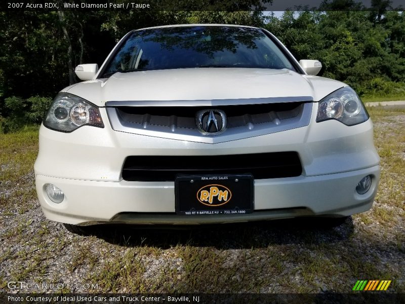 White Diamond Pearl / Taupe 2007 Acura RDX