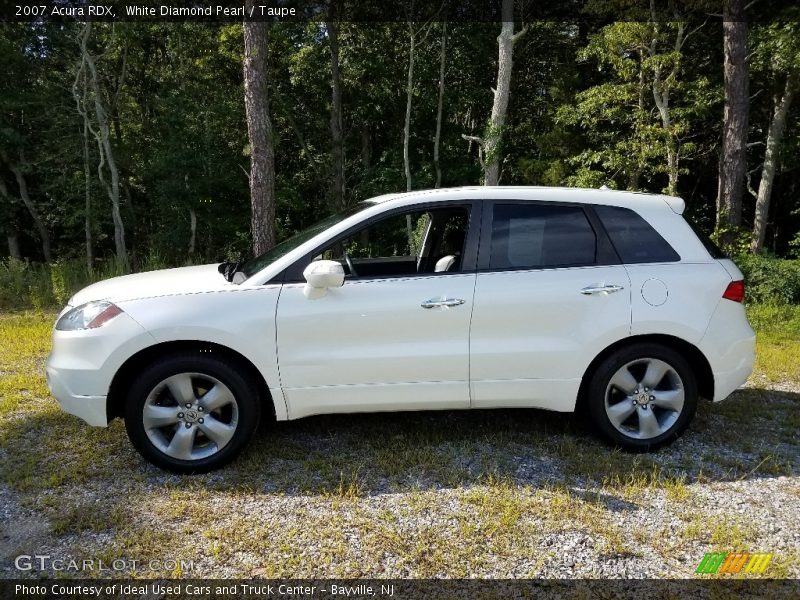 White Diamond Pearl / Taupe 2007 Acura RDX