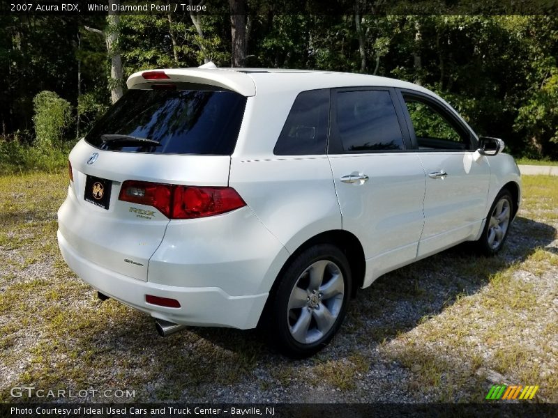 White Diamond Pearl / Taupe 2007 Acura RDX