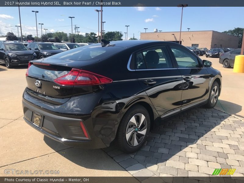 Black Noir Pearl / Charcoal Black 2017 Hyundai Ioniq Hybrid SEL