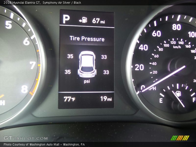 Symphony Air Silver / Black 2018 Hyundai Elantra GT
