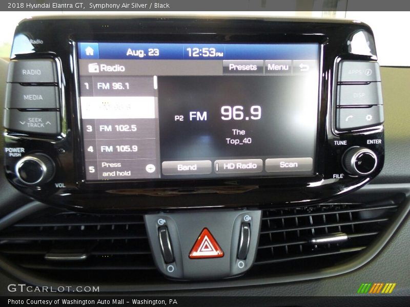 Symphony Air Silver / Black 2018 Hyundai Elantra GT