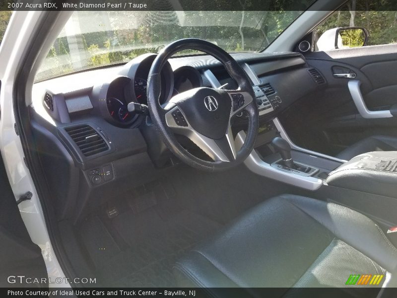 White Diamond Pearl / Taupe 2007 Acura RDX