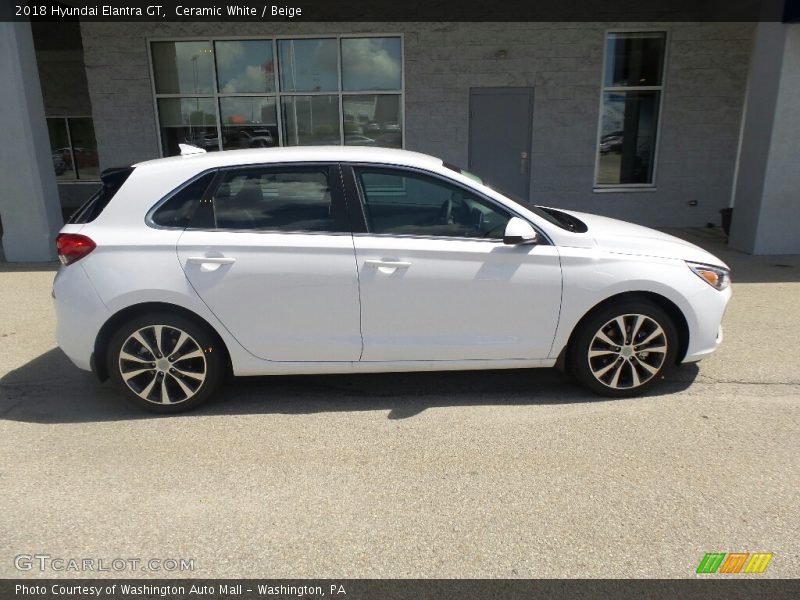 Ceramic White / Beige 2018 Hyundai Elantra GT