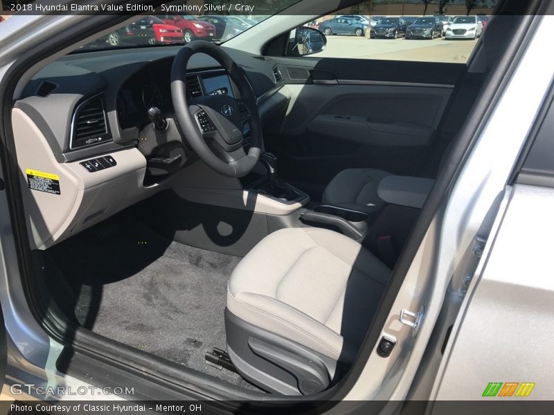 Symphony Silver / Gray 2018 Hyundai Elantra Value Edition