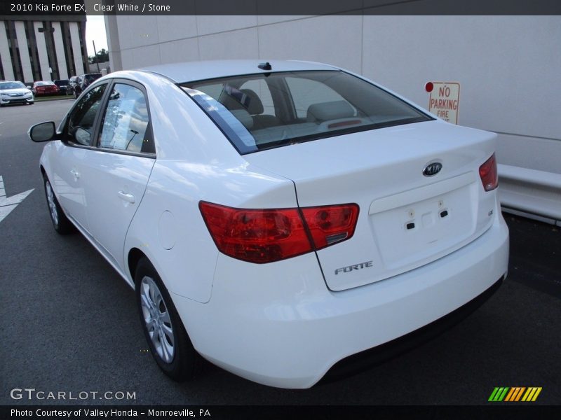 Clear White / Stone 2010 Kia Forte EX