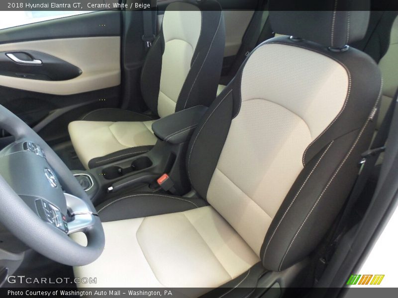 Front Seat of 2018 Elantra GT 