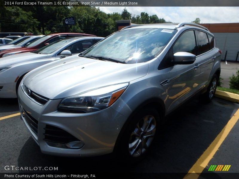 Ingot Silver / Medium Light Stone 2014 Ford Escape Titanium 1.6L EcoBoost