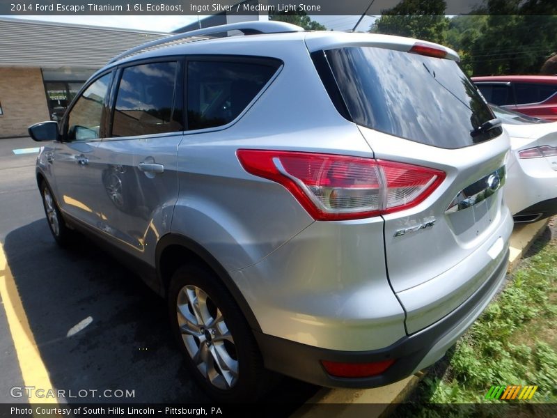 Ingot Silver / Medium Light Stone 2014 Ford Escape Titanium 1.6L EcoBoost