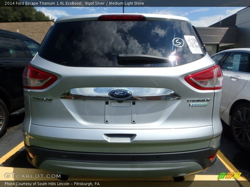 Ingot Silver / Medium Light Stone 2014 Ford Escape Titanium 1.6L EcoBoost
