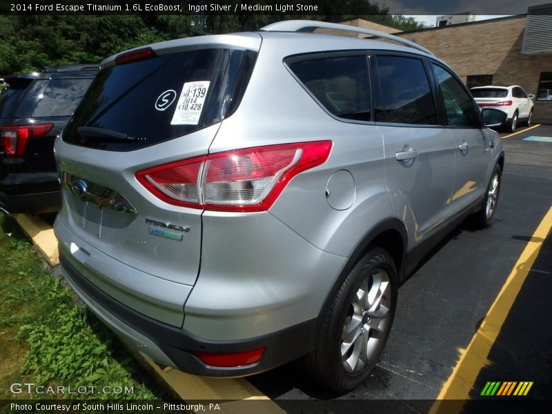 Ingot Silver / Medium Light Stone 2014 Ford Escape Titanium 1.6L EcoBoost