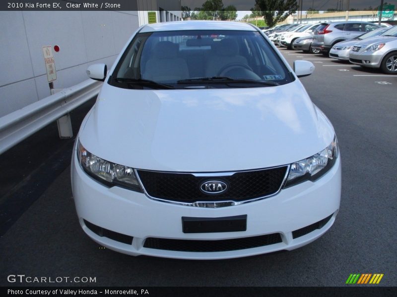 Clear White / Stone 2010 Kia Forte EX