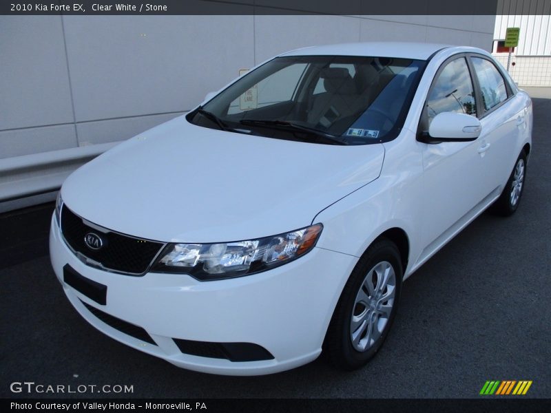 Clear White / Stone 2010 Kia Forte EX