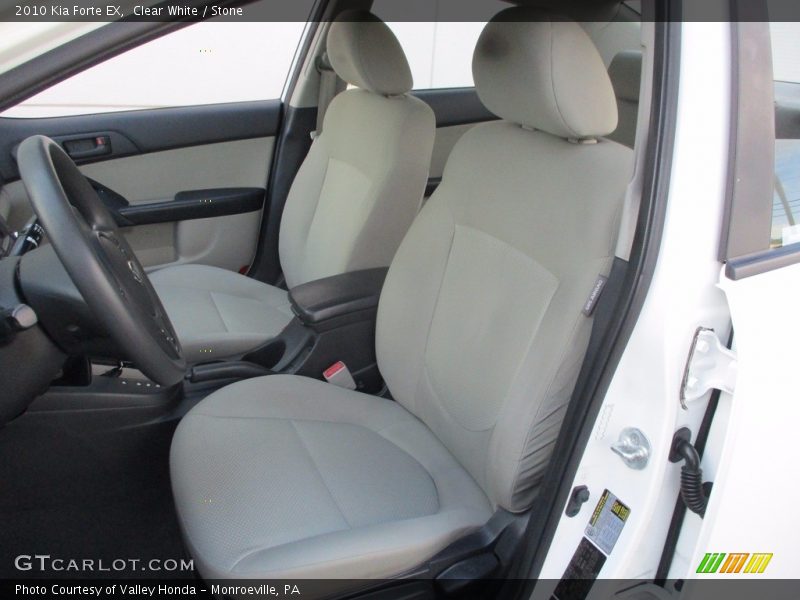 Clear White / Stone 2010 Kia Forte EX