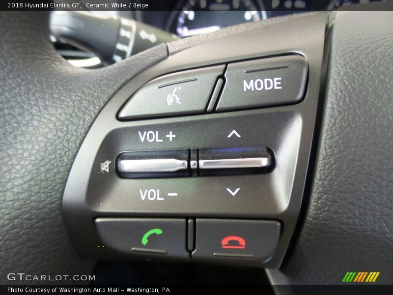 Controls of 2018 Elantra GT 