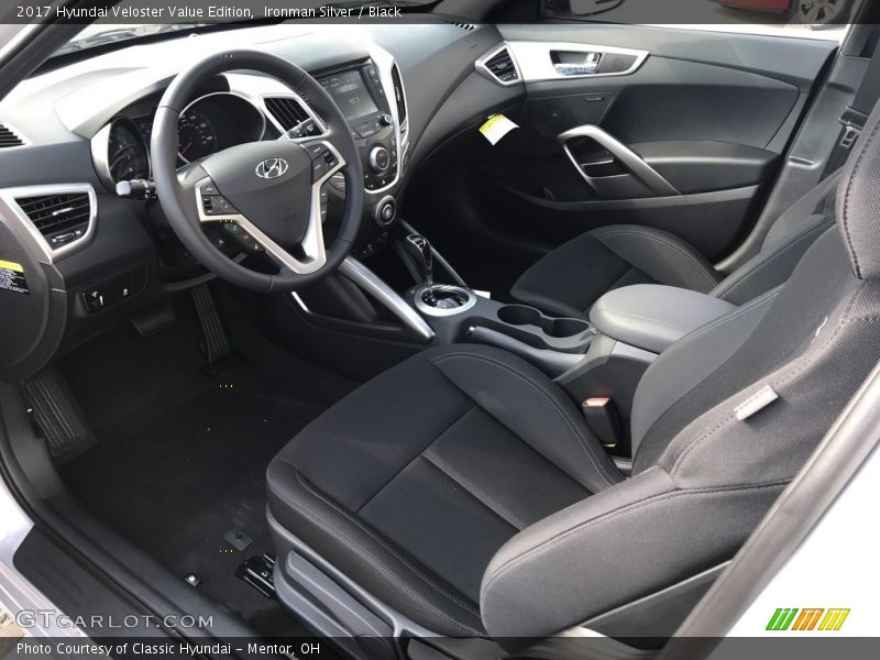  2017 Veloster Value Edition Black Interior