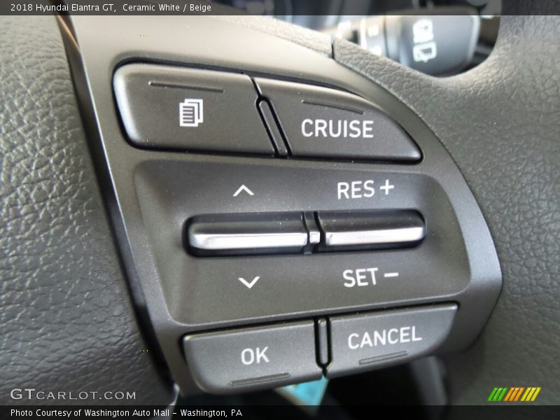 Controls of 2018 Elantra GT 