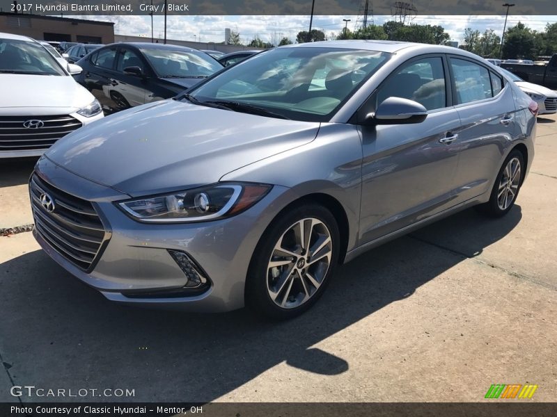 Gray / Black 2017 Hyundai Elantra Limited