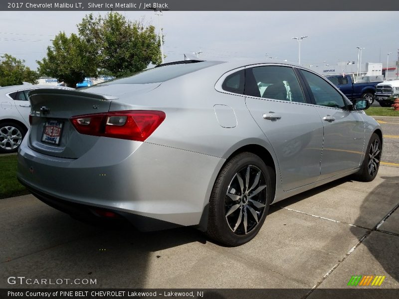 Silver Ice Metallic / Jet Black 2017 Chevrolet Malibu LT