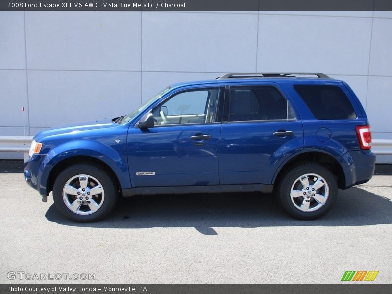 Vista Blue Metallic / Charcoal 2008 Ford Escape XLT V6 4WD