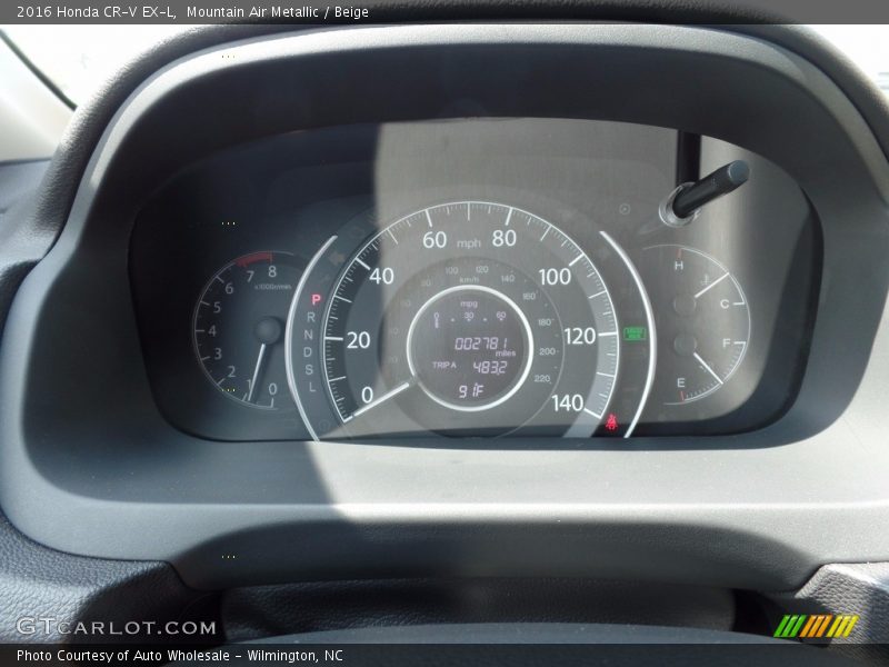 Mountain Air Metallic / Beige 2016 Honda CR-V EX-L