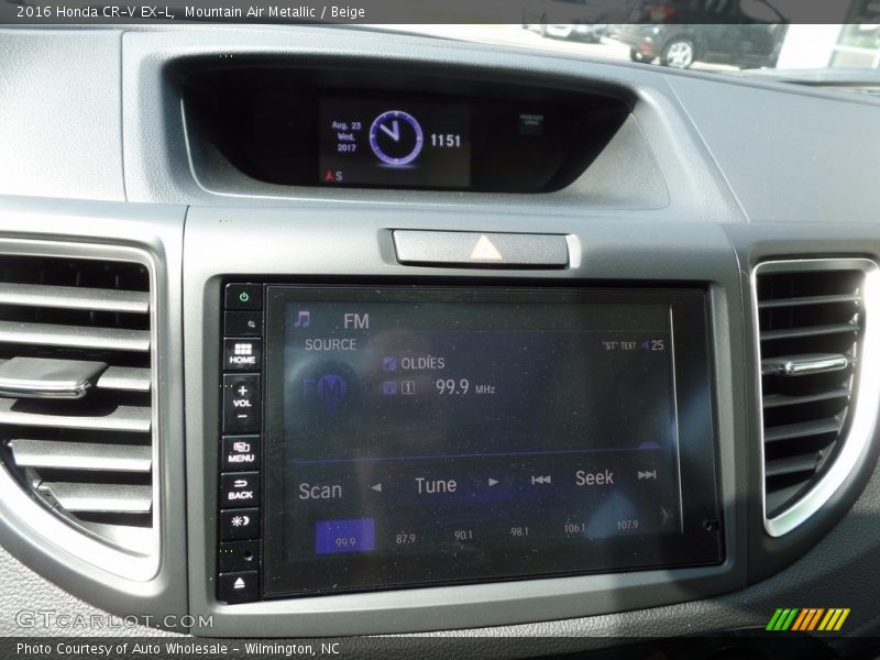 Mountain Air Metallic / Beige 2016 Honda CR-V EX-L