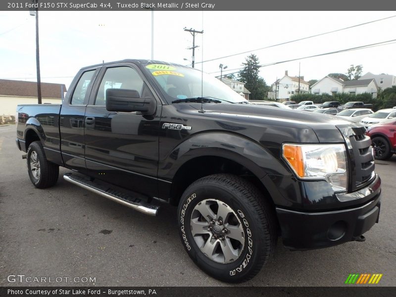 Tuxedo Black Metallic / Steel Gray 2011 Ford F150 STX SuperCab 4x4