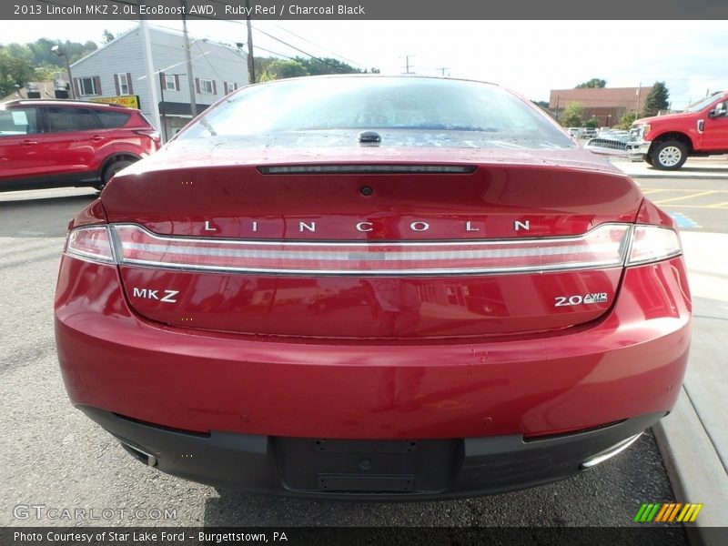 Ruby Red / Charcoal Black 2013 Lincoln MKZ 2.0L EcoBoost AWD