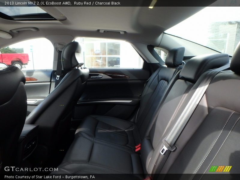 Ruby Red / Charcoal Black 2013 Lincoln MKZ 2.0L EcoBoost AWD
