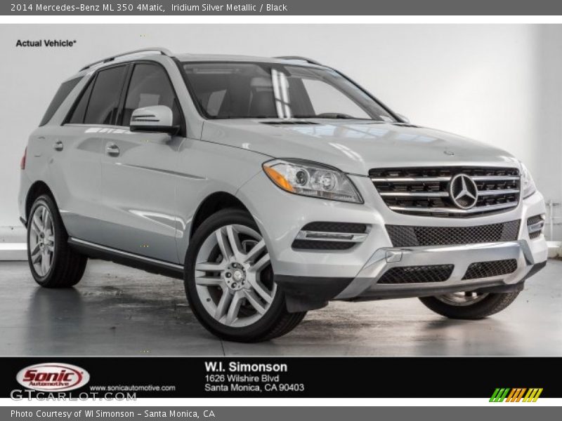 Iridium Silver Metallic / Black 2014 Mercedes-Benz ML 350 4Matic