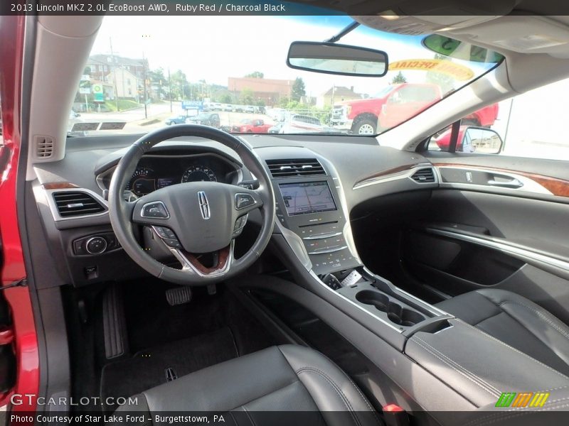 Ruby Red / Charcoal Black 2013 Lincoln MKZ 2.0L EcoBoost AWD