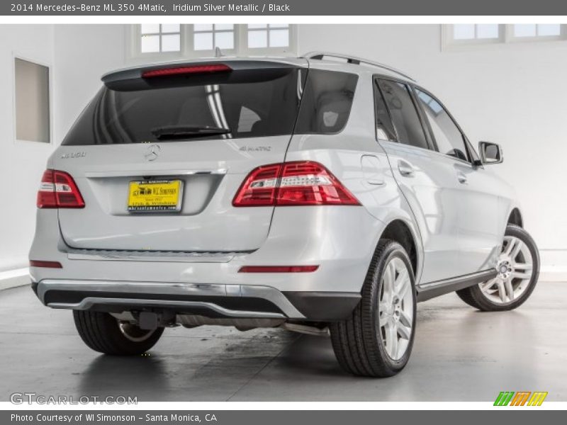 Iridium Silver Metallic / Black 2014 Mercedes-Benz ML 350 4Matic