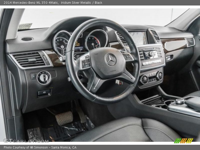 Iridium Silver Metallic / Black 2014 Mercedes-Benz ML 350 4Matic