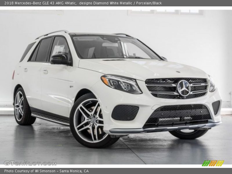 designo Diamond White Metallic / Porcelain/Black 2018 Mercedes-Benz GLE 43 AMG 4Matic