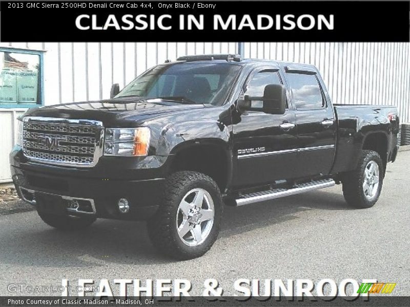 Onyx Black / Ebony 2013 GMC Sierra 2500HD Denali Crew Cab 4x4