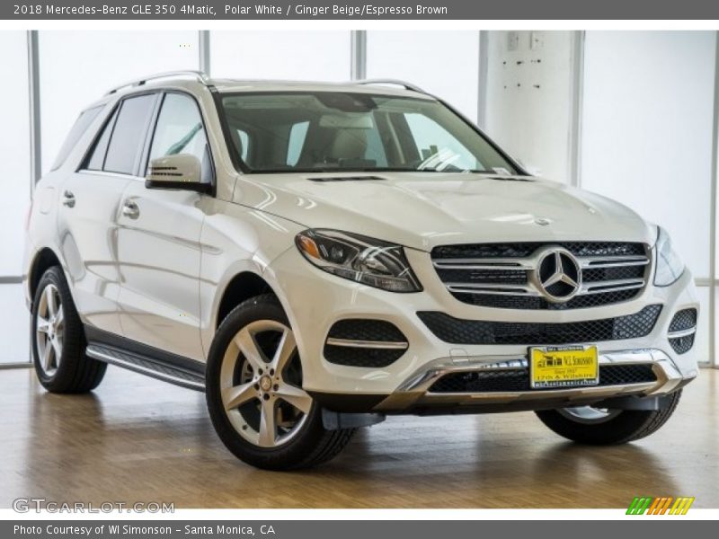 Polar White / Ginger Beige/Espresso Brown 2018 Mercedes-Benz GLE 350 4Matic