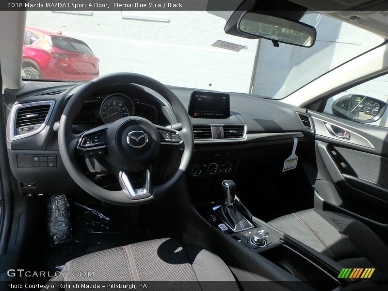 Eternal Blue Mica / Black 2018 Mazda MAZDA3 Sport 4 Door