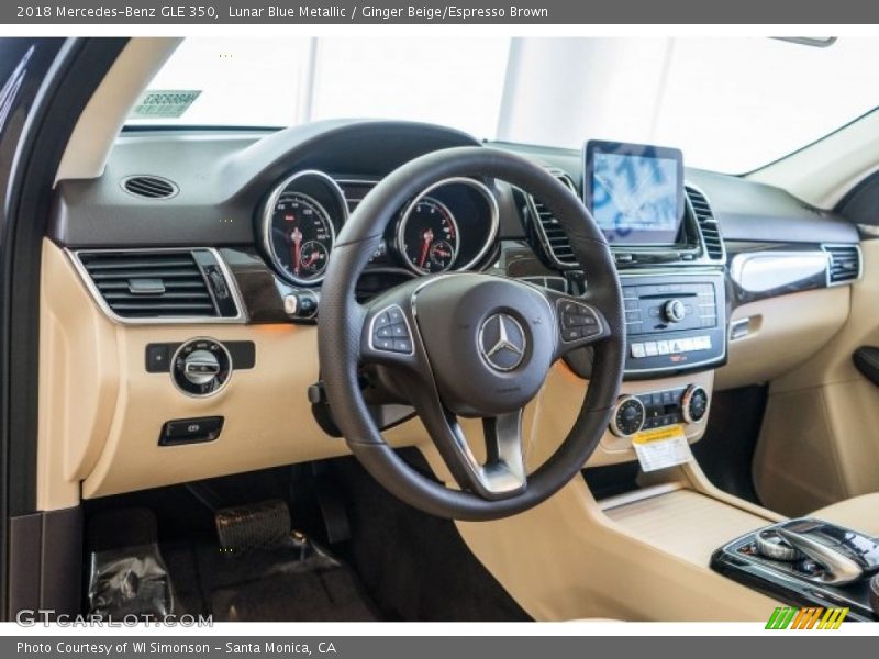 Dashboard of 2018 GLE 350