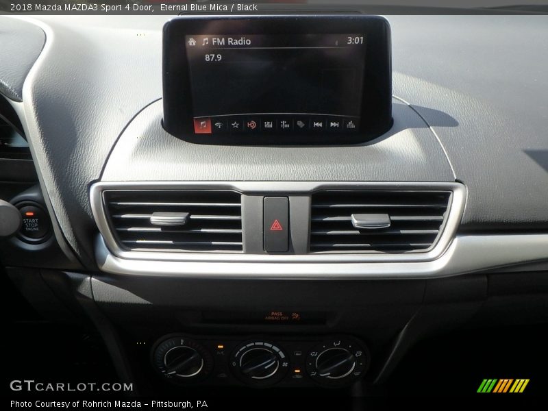 Eternal Blue Mica / Black 2018 Mazda MAZDA3 Sport 4 Door