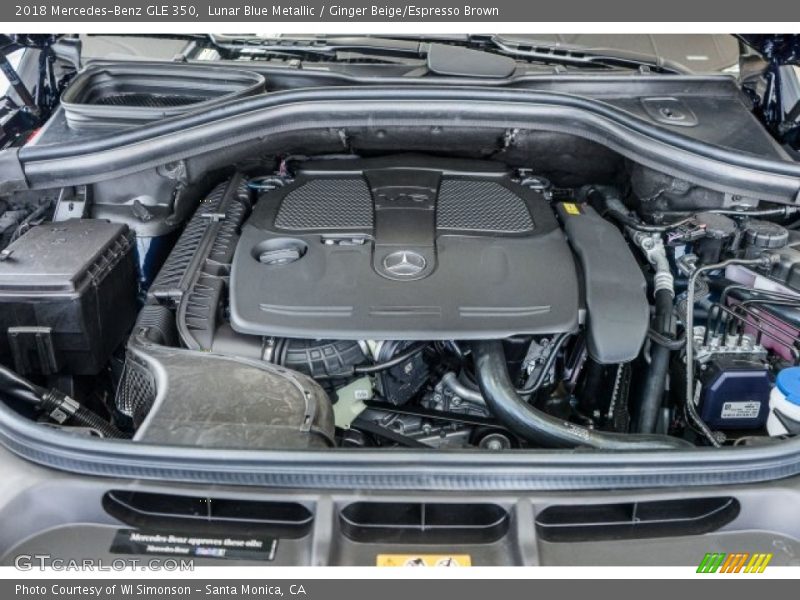 Lunar Blue Metallic / Ginger Beige/Espresso Brown 2018 Mercedes-Benz GLE 350