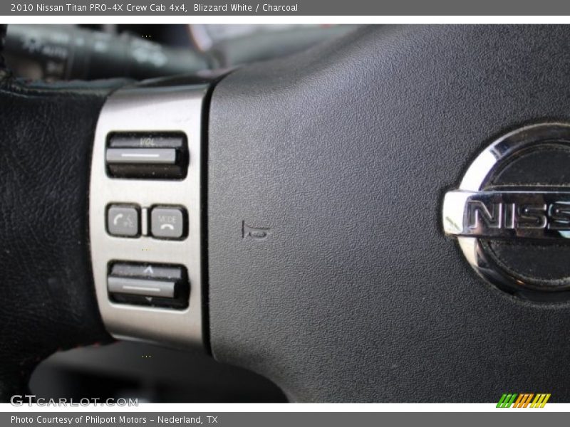 Blizzard White / Charcoal 2010 Nissan Titan PRO-4X Crew Cab 4x4