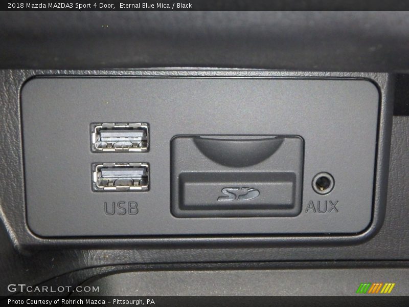 Eternal Blue Mica / Black 2018 Mazda MAZDA3 Sport 4 Door