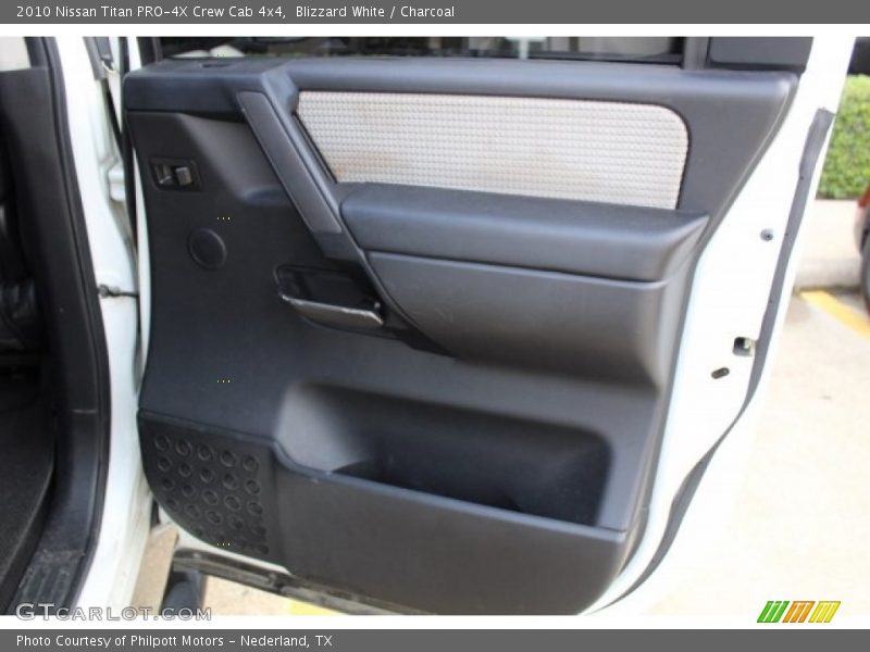 Blizzard White / Charcoal 2010 Nissan Titan PRO-4X Crew Cab 4x4