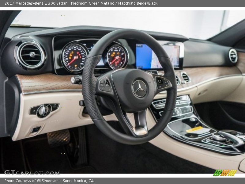 Piedmont Green Metallic / Macchiato Beige/Black 2017 Mercedes-Benz E 300 Sedan