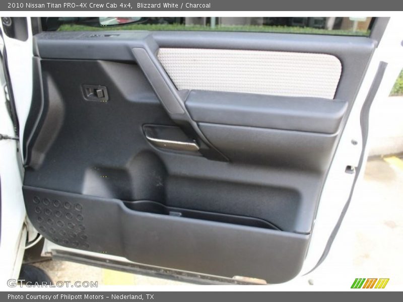 Blizzard White / Charcoal 2010 Nissan Titan PRO-4X Crew Cab 4x4